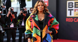 Queen Latifah Bundles Up in a Bold, Oversized Coat on the 2026 BET Awards Red Carpet