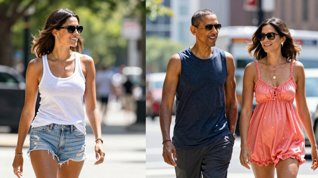 Sasha and Malia Obama Prove the Tank Top and Babydoll Blouse Are Summer Staples