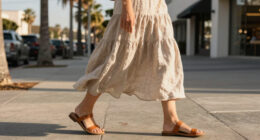 Instead of Jeans, Fashion People in L.A. are Wearing Sandals With This Chic Leggings Trend