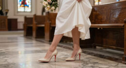 Taylor Swift Walks Down the Aisle in Custom Christian Louboutin Shoes to Marry Travis Kelce