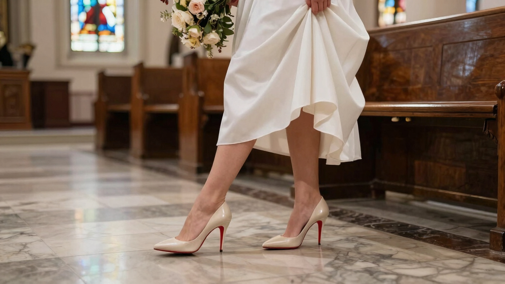 Taylor Swift Walks Down the Aisle in Custom Christian Louboutin Shoes to Marry Travis Kelce