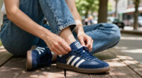 This Crisp Adidas Samba Dresses In Kith Denim