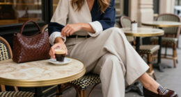 How To Spot An Elegant It Girl In Paris: This Color Combo, This Pant Trend, And These Classic Shoes
