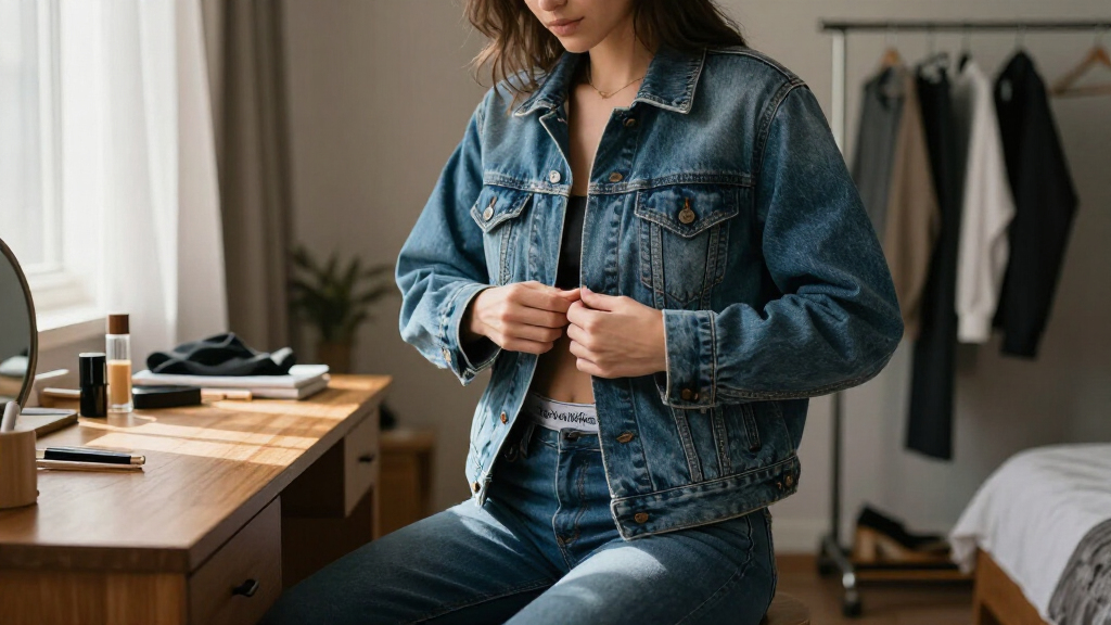 Tate McRae Made A Case For Double Denim At Calvin Klein