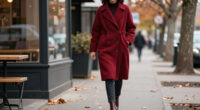 Zoë Kravitz Makes A Fall Statement In The Coziest Red Coat