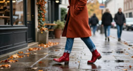 6 Ways To Wear Red Shoes With Jeans, Skirts And Trousers This Autumn