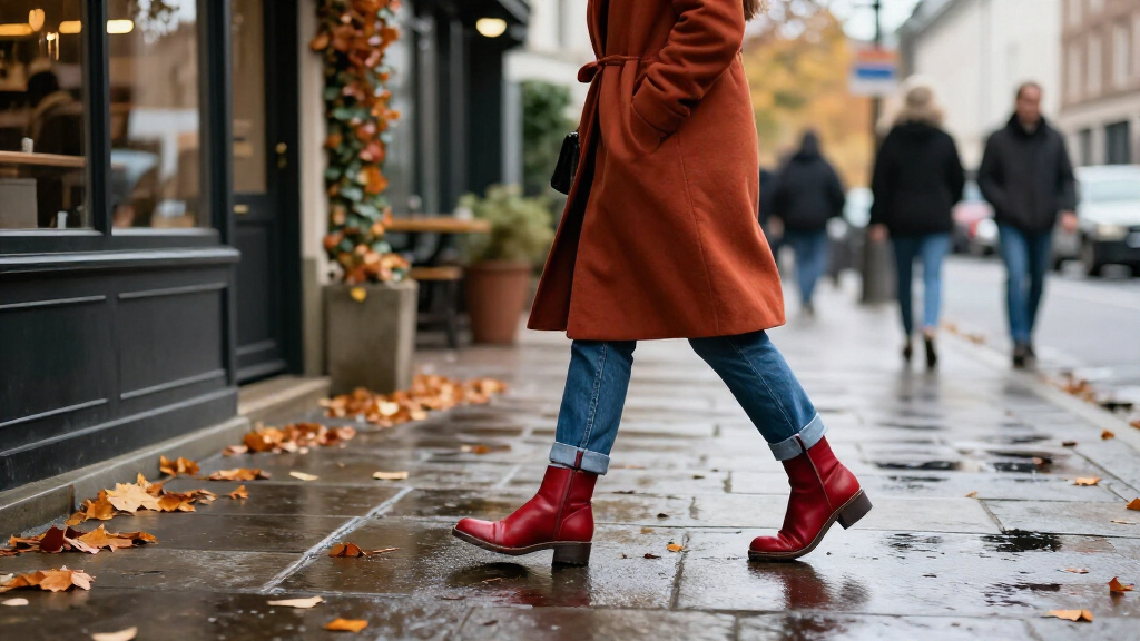 6 Ways To Wear Red Shoes With Jeans, Skirts And Trousers This Autumn