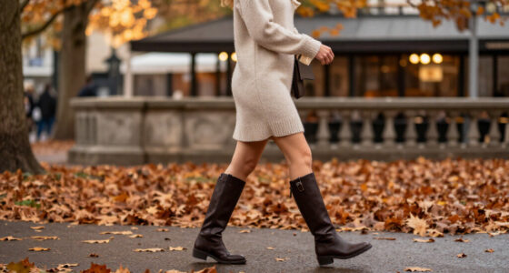 7 Ways To Make Dresses And Knee-High Boots Your Fall Uniform