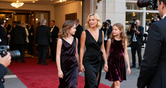Charlize Theron Made A Rare Red Carpet Appearance With Her Daughters At The Academy Museum Gala