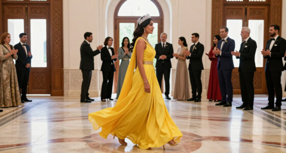 Kate Middleton Has A Rare Tiara Moment In A Flowing Yellow Gown At The Oman State Banquet