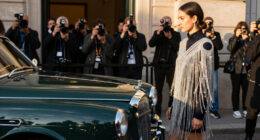 Louis Vuitton Closes PFW With Classic Cars And Crystal Fringes