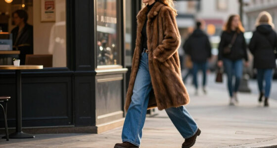When Fur-Coat Season Arrives, It Girls Will Be Pairing Them With This Denim Trend